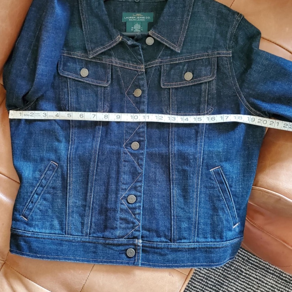 Lauren Ralph Lauren Trucker Jean Jacket Size L Lauren Jeans Co. Denim - Picture 7 of 9